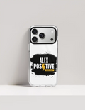Hard Clear Case | iPhone | TPU Sides & PC Back | Detachable Camera Protector, Scratch-Proof | Unisex | Personalized | Grunge | Positive Affirmations | Energy | Everyday | Uplifting - front_17 Pro - 17 Pro - mockup 2