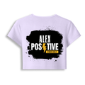 Female Baby Tee | Cropped Fit, Gen Z | 95% Cotton 5% Spandex, DTG | Stretchable, Breathable, Pre-Shrunk | Women | Personalized | DTG | Grunge | Positive Affirmations | Energy | Everyday | Uplifting - back - Lavender - mockup 2