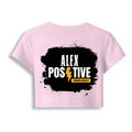 Female Baby Tee | Cropped Fit, Gen Z | 95% Cotton 5% Spandex, DTG | Stretchable, Breathable, Pre-Shrunk | Women | Personalized | DTG | Grunge | Positive Affirmations | Energy | Everyday | Uplifting - back - Light Baby Pink - mockup 2