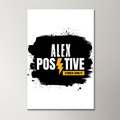 Acrylic Poster | 3mm Glossy Finish | UV Printed | Self-Adhesive Wall Mount | Unisex | Personalized | Grunge | Positive Affirmations | Energy | Everyday | Uplifting - front_2 - 16x24Inch - White - mockup 2