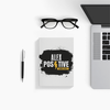 Notebook - Grunge Positive Affirmations