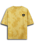 Tie Dye Oversized T-Shirt | Unisex Relaxed Fit | 260 GSM Cotton Blend | Pre-Shrunk, Bio-Washed, Drop Shoulder | Adult | Personalized | DTF | Grunge | Positive Affirmations | Energy | Everyday | Uplifting - left pocket - mockup 3