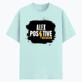 Cotton Stretch T-Shirt | Unisex Adult | 95% Cotton 5% Spandex Blend | 240 GSM, Breathable, Flexible | DTF Print Ready | Personalized | DTF | Grunge | Positive Affirmations | Energy | Everyday | Uplifting - front - Mint - mockup 1