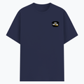 Basic T-Shirt | Unisex XS-2XL | Poly-Cotton Blend | Soft Finish & Durable | Everyday Wear | Personalized | DTG | Grunge | Positive Affirmations | Energy | Everyday | Uplifting - left pocket - Navy Blue - mockup 3