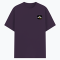 Basic T-Shirt | Unisex XS-2XL | Poly-Cotton Blend | Soft Finish & Durable | Everyday Wear | Personalized | DTG | Grunge | Positive Affirmations | Energy | Everyday | Uplifting - left pocket - Purple melange - mockup 3