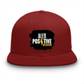 Classic Snapback Cap | Adjustable One-Size | Heavy Cotton DTG Printed | Flat Brim Structured | Unisex Adults | Personalized | DTG | Grunge | Positive Affirmations | Energy | Everyday | Uplifting - front - Red - mockup 1