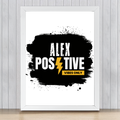 Framed Poster | Multiple Sizes | 300 GSM Art Paper | Laminated, Fade-Proof, 1-inch Frame | Unisex Home Decor | Personalized | DTG | Grunge | Positive Affirmations | Energy | Everyday | Uplifting - front_18x24In - 18x24In - mockup 11