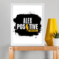 Framed Poster | Multiple Sizes | 300 GSM Art Paper | Laminated, Fade-Proof, 1-inch Frame | Unisex Home Decor | Personalized | DTG | Grunge | Positive Affirmations | Energy | Everyday | Uplifting - front_11x14In - 11x14In - mockup 4
