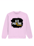 Oversized Sweatshirt | Roomy Relaxed Fit | 400 GSM Cotton Blend | Pre-Shrunk Drop Shoulder | Unisex Adult | Personalized | DTG | Grunge | Positive Affirmations | Energy | Everyday | Uplifting - front - Light Baby Pink - mockup 1