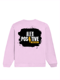Oversized Sweatshirt | Roomy Relaxed Fit | 400 GSM Cotton Blend | Pre-Shrunk Drop Shoulder | Unisex Adult | Personalized | DTG | Grunge | Positive Affirmations | Energy | Everyday | Uplifting - back - Light Baby Pink - mockup 2