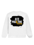 Oversized Sweatshirt | Roomy Relaxed Fit | 400 GSM Cotton Blend | Pre-Shrunk Drop Shoulder | Unisex Adult | Personalized | DTG | Grunge | Positive Affirmations | Energy | Everyday | Uplifting - back - White - mockup 2