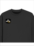 Oversized Sweatshirt | Roomy Relaxed Fit | 400 GSM Cotton Blend | Pre-Shrunk Drop Shoulder | Unisex Adult | Personalized | DTG | Grunge | Positive Affirmations | Energy | Everyday | Uplifting - right pocket - Black - mockup 4
