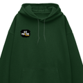 Oversized Hoodie | Unisex Relaxed Fit | 400 GSM Cotton Blend | DTG Printed | Drop Shoulder, Pre-Shrunk | Adults | Personalized | DTG | Grunge | Positive Affirmations | Energy | Everyday | Uplifting - right pocket - Bottle Green - mockup 4