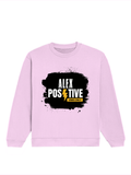 Oversized Sweatshirt | Roomy Relaxed Fit | 400 GSM Cotton Blend | Pre-Shrunk Drop Shoulder | Unisex Adult | Personalized | DTF | Grunge | Positive Affirmations | Energy | Everyday | Uplifting - front - Light Baby Pink - mockup 1