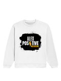 Oversized Sweatshirt | Roomy Relaxed Fit | 400 GSM Cotton Blend | Pre-Shrunk Drop Shoulder | Unisex Adult | Personalized | DTF | Grunge | Positive Affirmations | Energy | Everyday | Uplifting - front - White - mockup 1