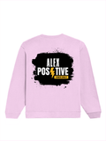 Oversized Sweatshirt | Roomy Relaxed Fit | 400 GSM Cotton Blend | Pre-Shrunk Drop Shoulder | Unisex Adult | Personalized | DTF | Grunge | Positive Affirmations | Energy | Everyday | Uplifting - back - Light Baby Pink - mockup 2