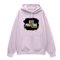 Oversized Hoodie | Relaxed Fit, Drop-Shoulder | 400 GSM Fabric | Warm, Durable | Unisex | Personalized | DTF | Grunge | Positive Affirmations | Energy | Everyday | Uplifting - front - Light Baby Pink - mockup 1