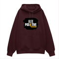 Oversized Hoodie | Relaxed Fit, Drop-Shoulder | 400 GSM Fabric | Warm, Durable | Unisex | Personalized | DTF | Grunge | Positive Affirmations | Energy | Everyday | Uplifting - front - Maroon - mockup 1