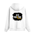 Oversized Hoodie | Relaxed Fit, Drop-Shoulder | 400 GSM Fabric | Warm, Durable | Unisex | Personalized | DTF | Grunge | Positive Affirmations | Energy | Everyday | Uplifting - back - White - mockup 2