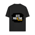Male Standard Crew T-Shirt | Regular Fit | 100% Cotton (180 GSM) | DTG Print | Durable & Comfortable | Adult | Personalized | DTG | Grunge | Positive Affirmations | Energy | Everyday | Uplifting - back - Black - mockup 2