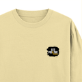 Oversized Standard T-Shirt | Unisex Relaxed Fit | 100% Super Combed Cotton DTG | Soft, Breathable & Durable | Adult | Personalized | DTG | Grunge | Positive Affirmations | Energy | Everyday | Uplifting - right pocket - Beige - mockup 4