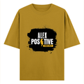 Oversized Classic T-Shirt | Unisex Oversized Fit | 100% Super-Combed Cotton | Pre-Shrunk & Ribbed Neck | Adults | Personalized | DTG | Grunge | Positive Affirmations | Energy | Everyday | Uplifting - front - Mustard Yellow - mockup 1