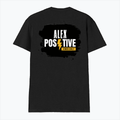 Male V Neck T-Shirt | Regular Fit | 180 GSM Bio-Washed Cotton | DTF Print | Double Stitched, Pre-Shrunk | Men | Personalized | DTF | Grunge | Positive Affirmations | Energy | Everyday | Uplifting - back - Black - mockup 2