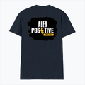 Male V Neck T-Shirt | Regular Fit | 180 GSM Bio-Washed Cotton | DTF Print | Double Stitched, Pre-Shrunk | Men | Personalized | DTF | Grunge | Positive Affirmations | Energy | Everyday | Uplifting - back - Navy Blue - mockup 2