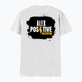 Male V Neck T-Shirt | Regular Fit | 180 GSM Bio-Washed Cotton | DTF Print | Double Stitched, Pre-Shrunk | Men | Personalized | DTF | Grunge | Positive Affirmations | Energy | Everyday | Uplifting - back - White - mockup 2