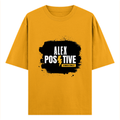 Oversized Classic T-Shirt | Unisex Fit | 100% Super-Combed Cotton | Pre-Shrunk, Double-Stitched | Adults | Personalized | DTF | Grunge | Positive Affirmations | Energy | Everyday | Uplifting - front - Golden Yellow - mockup 1