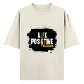 Oversized Classic T-Shirt | Unisex Fit | 100% Super-Combed Cotton | Pre-Shrunk, Double-Stitched | Adults | Personalized | DTF | Grunge | Positive Affirmations | Energy | Everyday | Uplifting - front - Off White - mockup 1
