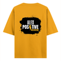 Oversized Classic T-Shirt | Unisex Fit | 100% Super-Combed Cotton | Pre-Shrunk, Double-Stitched | Adults | Personalized | DTF | Grunge | Positive Affirmations | Energy | Everyday | Uplifting - back - Golden Yellow - mockup 2