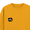Oversized Classic T-Shirt | Unisex Fit | 100% Super-Combed Cotton | Pre-Shrunk, Double-Stitched | Adults | Personalized | DTF | Grunge | Positive Affirmations | Energy | Everyday | Uplifting - left pocket - Golden Yellow - mockup 3
