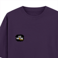Oversized Classic T-Shirt | Unisex Fit | 100% Super-Combed Cotton | Pre-Shrunk, Double-Stitched | Adults | Personalized | DTF | Grunge | Positive Affirmations | Energy | Everyday | Uplifting - left pocket - Purple - mockup 3