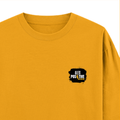 Oversized Classic T-Shirt | Unisex Fit | 100% Super-Combed Cotton | Pre-Shrunk, Double-Stitched | Adults | Personalized | DTF | Grunge | Positive Affirmations | Energy | Everyday | Uplifting - right pocket - Golden Yellow - mockup 4