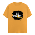 Classic Crew T-Shirt | Men's Regular Fit | 180 GSM Bio-Washed Cotton | DTG Print Ready | Double-Stitched & Ribbed Neck | Personalized | DTG | Grunge | Positive Affirmations | Energy | Everyday | Uplifting - front - Golden Yellow - mockup 1
