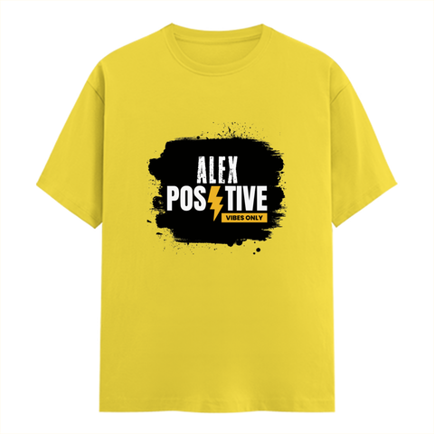 Classic Crew T-Shirt | Men's Regular Fit | 180 GSM Bio-Washed Cotton | DTG Print Ready | Double-Stitched & Ribbed Neck | Personalized | DTG | Grunge | Positive Affirmations | Energy | Everyday | Uplifting - front - New Yellow - mockup 1