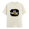 Classic Crew T-Shirt | Men's Regular Fit | 180 GSM Bio-Washed Cotton | DTG Print Ready | Double-Stitched & Ribbed Neck | Personalized | DTG | Grunge | Positive Affirmations | Energy | Everyday | Uplifting - front - Off White - mockup 1