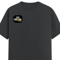 Classic Crew T-Shirt | Men's Regular Fit | 180 GSM Bio-Washed Cotton | DTG Print Ready | Double-Stitched & Ribbed Neck | Personalized | DTG | Grunge | Positive Affirmations | Energy | Everyday | Uplifting - right pocket - Steel Grey - mockup 4