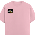 Female Classic Crew T-Shirt | Women's Regular Fit | 180 GSM Bio-Washed Cotton | Double Stitched, Pre-Shrunk | Personalized | DTG | Grunge | Positive Affirmations | Energy | Everyday | Uplifting - right pocket - Light Baby Pink - mockup 4