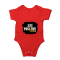 Rompers | Regular Fit Baby & Toddler | Bio-Washed Cotton | Double Stitched, Pre-Shrunk | Unisex | Personalized | DTG | Grunge | Positive Affirmations | Energy | Everyday | Uplifting - front - Red - mockup 1