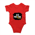 Rompers | Regular Fit Baby & Toddler | Bio-Washed Cotton | Double Stitched, Pre-Shrunk | Unisex | Personalized | DTG | Grunge | Positive Affirmations | Energy | Everyday | Uplifting - back - Red - mockup 2
