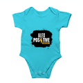 Baby Romper | 0-12 Months Regular Fit | 180 GSM Bio-Washed Cotton Blend | Double Stitched, Pre-Shrunk | Unisex | Personalized | DTF | Grunge | Positive Affirmations | Energy | Everyday | Uplifting - front - SkyBlue - mockup 1