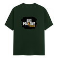 Men's Classic Crew T-Shirt | Regular Fit | 180 GSM Bio-Washed Cotton | DTF Print Ready | Pre-Shrunk, Durable | Personalized | DTF | Grunge | Positive Affirmations | Energy | Everyday | Uplifting - back - Bottle Green - mockup 2