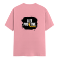 Men's Classic Crew T-Shirt | Regular Fit | 180 GSM Bio-Washed Cotton | DTF Print Ready | Pre-Shrunk, Durable | Personalized | DTF | Grunge | Positive Affirmations | Energy | Everyday | Uplifting - back - Flamingo - mockup 2