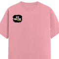Men's Classic Crew T-Shirt | Regular Fit | 180 GSM Bio-Washed Cotton | DTF Print Ready | Pre-Shrunk, Durable | Personalized | DTF | Grunge | Positive Affirmations | Energy | Everyday | Uplifting - right pocket - Flamingo - mockup 4