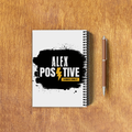 NotePad | A5 Size | Digital Print | 120 Pages | Unisex | Personalized | Grunge | Positive Affirmations | Energy | Everyday | Uplifting - back_3 - White - mockup 6