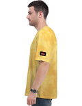 Tie Dye Oversized T-Shirt | Unisex Relaxed Fit | 260 GSM Cotton Blend | Pre-Shrunk, Bio-Washed, Drop Shoulder | Adult | Personalized | DTF | Grunge | Rebellion | Individuality | Everyday | Assertive | Breaks The Rules - left sleeve - mockup 5