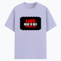 Cotton Stretch T-Shirt | Unisex Adult | 95% Cotton 5% Spandex Blend | 240 GSM, Breathable, Flexible | DTF Print Ready | Personalized | DTF | Grunge | Rebellion | Individuality | Everyday | Assertive | Breaks The Rules - front - Lavender - mockup 1