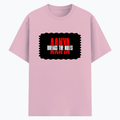 Cotton Stretch T-Shirt | Unisex Adult | 95% Cotton 5% Spandex Blend | 240 GSM, Breathable, Flexible | DTF Print Ready | Personalized | DTF | Grunge | Rebellion | Individuality | Everyday | Assertive | Breaks The Rules - front - Light Baby Pink - mockup 1
